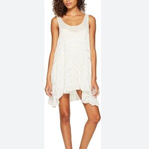 Free People Women's Voile Trapeze‎ Slip Tank White